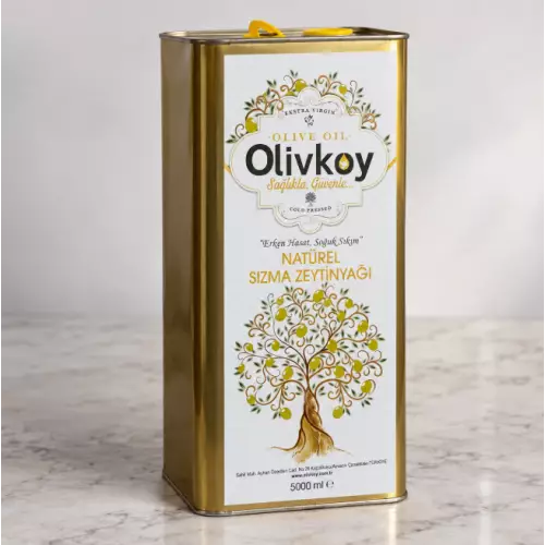 Erken Hasat Soğuk Sıkım Zeytinyağı – 5 LT Teneke